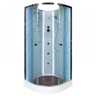 Душевая кабина Deto ЕМ1510 N LED с гм. 100х100х208 см